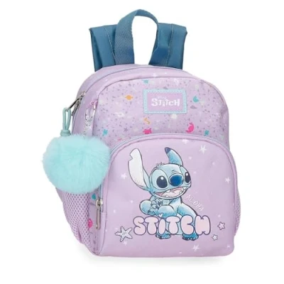 Imagen de Joumma Disney Lovely Stitch Mochila Preescolar Morado 19x24x10 cms Poliéster 4,56L