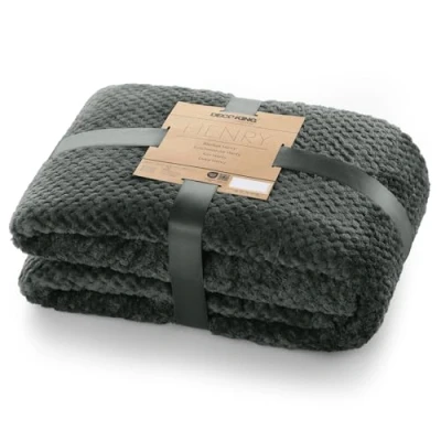 Imagen de DecoKing Manta Polar Suave y cálida de Microfibra, Estilo escandinavo Modelo Henry poliéster