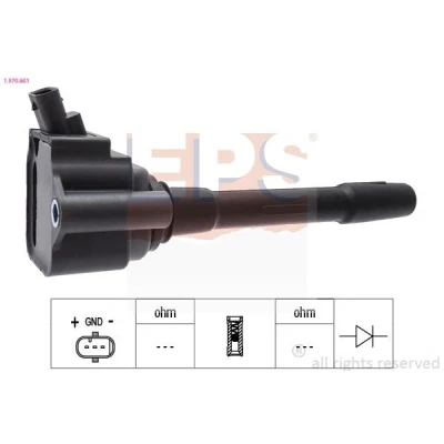Imagen de EPS 1.970.651 Bobina de encendido FIAT: Tipo Familiar, Hatchback, Berlina, JEEP: Renegade SUV