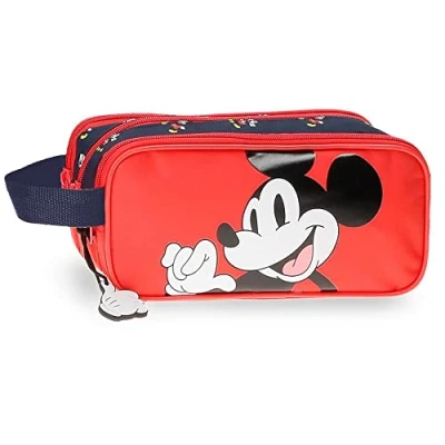 Imagen de Disney Mickey Mouse Fashion Estuche Triple Multicolor 22x10x9 cms Microfibra