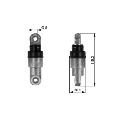 Imagen de GATES FleetRunner Micro V Kit T38218 Amortiguador vibraciones, correa trapez. poli BMW: 5 Berlina, 8, Touring
