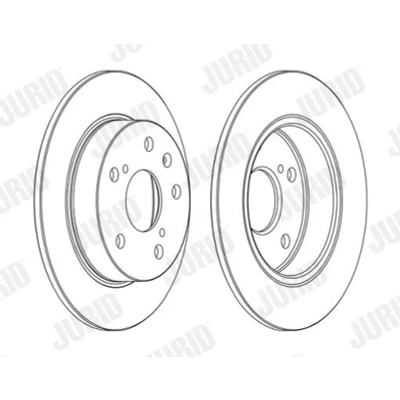 Imagen de JURID 563141JC Disco de freno 259 9 5 114,3 macizo revestido con tornillos SUZUKI: SWIFT 4, Vitara IV SUV, SX4 II S Cross