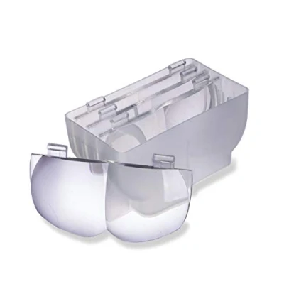 Imagen de Carson MagniVisor con 4 Lentes (1,5X 2X 2,5X 3X), Lupa LED de Lujo para Llevar en la Cabeza Serie Pro, lámpara extraíble Manos Libres Manualidades, diseño Joyas (CP 60RPLRPL)