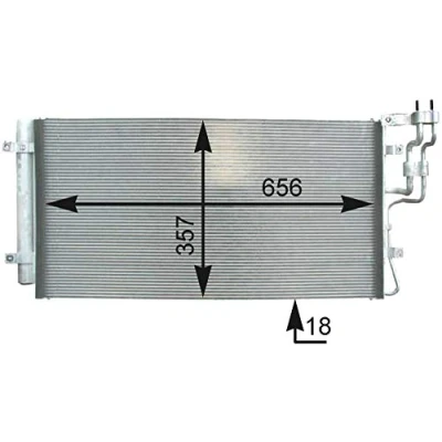 Imagen de MAHLE ORIGINAL AC 436 000P Condensador con secador 656 KIA: CARENS 3