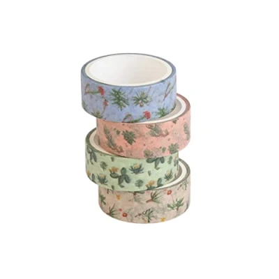 Imagen de Set 4 Washi Tape Erik Kokonote Botanical Cacti