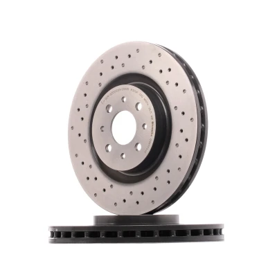 Imagen de BREMBO 09.8004.4X Disco de freno 305 28 4 perforado/ventil. int. revestido altamente carbonizado con tornillos ALFA ROMEO: MiTo norauto, oscaro,