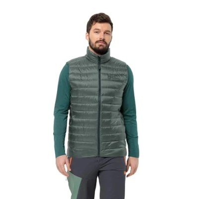 Imagen de Jack Wolfskin Pilvi Down Vest M Chaleco, Color Verde, L para Hombre