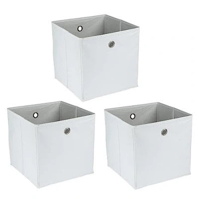 Imagen de Ideen mit Herz Cajas de almacenamiento plegables 30 x cm 3 unidades (blanco)