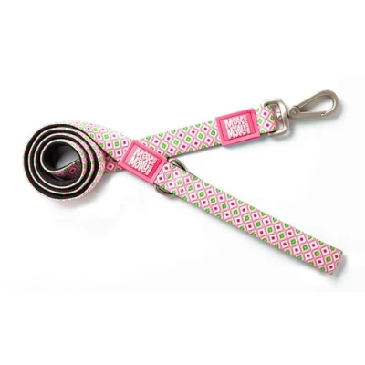 Imagen de MAX &amp; Molly Correa clásica de Neopreno Acolchada Impermeable y Lavable a máquina para Perros medianos Grandes, Color Rosa Retro