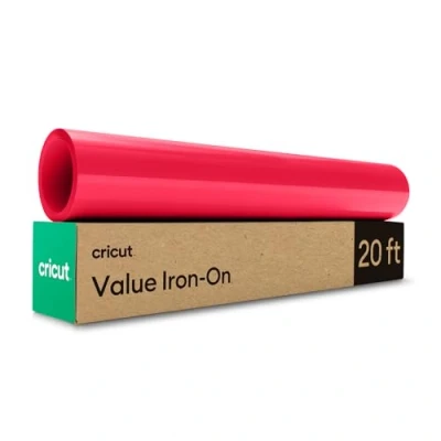 Imagen de Cricut Iron On Red 6m (20ft) Heat Transfer Vinyl Roll For use with all cutting machines