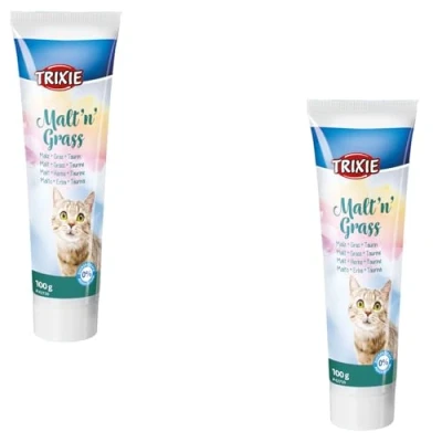 Imagen de TRIXIE Anti Bolas de Pelo Malta Hierba, 100 g, Gato