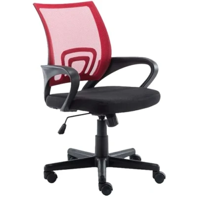 Imagen de Silla De Escritorio Genius Tapizada En Tejido Malla I Estudio Giratoria &amp; Regulable Altura Oficina Ligera Color:, Color:Rojo