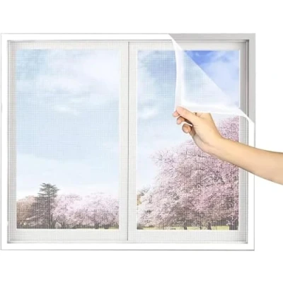 Imagen de mosquitera para ventanas 65x90cm, sin taladrar ni atornillar, ventana