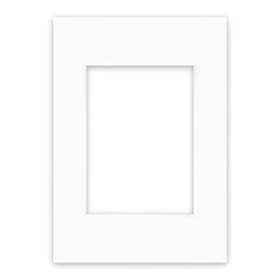 Imagen de nielsen Conservation Passepartout 1,5 mm, tamaño exterior 21x29,7 cm (DIN A4) para fotos 13x18 cm, blanco puro claro liso