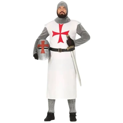 Imagen de FIESTAS GUIRCA Disfraz Caballero Templario Hombre Guerrero Medieval Talla XL 54 56