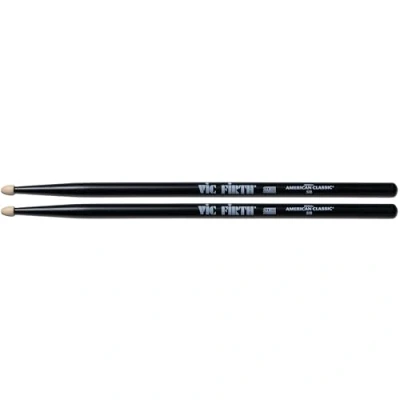 Imagen de Vic FIrth Baquetas de la serie American Classic® 5BB Madera nogal Punta Color negra