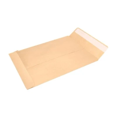 Imagen de Sobre bolsa kraft cuarto prolongado 184x261mm tira de silicona caja 250 unidades.