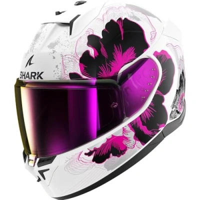 Imagen de Shark, Casco de moto integral D SWKAL 3 MAYFER, White violet anthracite WVA, XS
