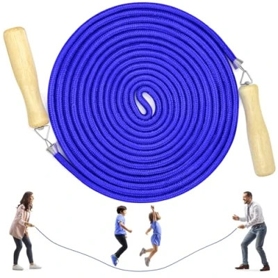 Imagen de Grupos Saltar Cuerda, Salto Cuerda Multijugador, El mejor equipo Longitud para Deportes Escolares Actividades Aire Libre 5 Metros 7 10 (B Mod. Azul, 10M)