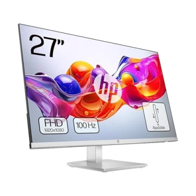 Imagen de HP 527sh Monitor de 27&quot; FHD (1920x1080, IPS, 100 Hz, 5ms, 99% sRGB, 300 Nits, contraste 1500:1, Altura Ajustable) Negro con Soporte Plateado