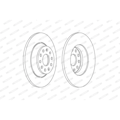 Imagen de FERODO PREMIER DDF2506C Disco de freno 300 12 5 112 macizo revestido sin accesorios VOLKSWAGEN: Golf 7, 7 Variant, Tiguan II, AUDI: A3 Sportback