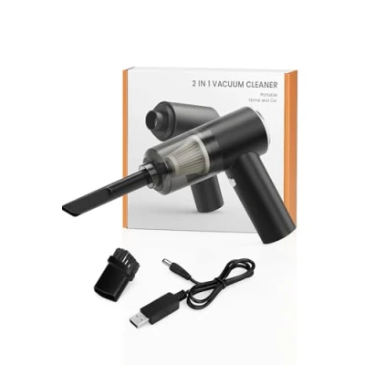 Imagen de Aspirador sin cable. Aspiradora de mano cable para diversas utilidades... tu hogar, coche, pelos mascotas, etc. Con carga USB dispone 30 minutos autonomía. Aspiradoras. Accesorios coche.