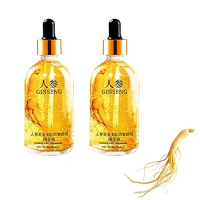 Imagen de Ginseng Esencia Facial, Polipéptido Antienvejecimiento Esencia, Tónico Hidratante Ginseng, Reafirmante Facial Con Adecuado Para Todo Tipo Piel