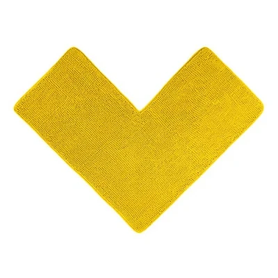 Imagen de WohnDirect Nueva Alfombra de baño para Ducha rinconera Amarillo Alfombrilla Antideslizante Y Lavable Cómoda Súper Absorbente