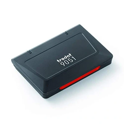 Imagen de Tampón de Tinta Trodat 9051 para Sellos Entintado Manual, 90 x 50 mm, Rojo