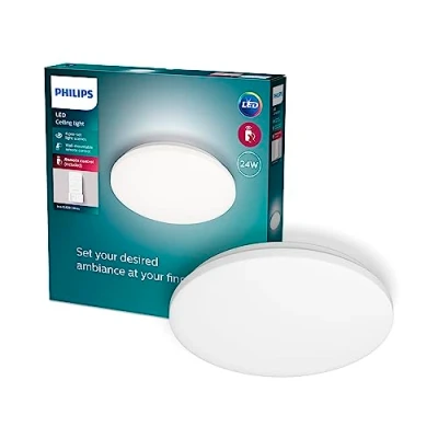 Imagen de Philips Plafón LED de Techo Izso, 24W, 2500 Lúmens, Luz Blanca Regulable Cálida a Fría, 38 cm Diámetro