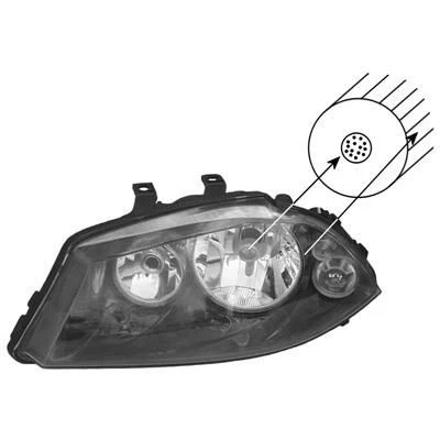 Imagen de VAN WEZEL 4917963 Faros izquierda H7, H3 gris humo para circulación por la derecha sin servomotor reg. alcance luces PK22s SEAT: Ibiza 3