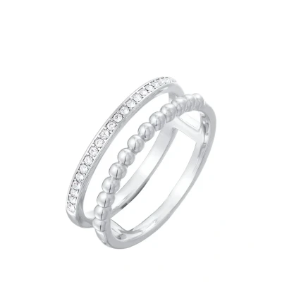 Imagen de Elli Sparkling Globe Anillo, Mujer, Talla: 54, Silber