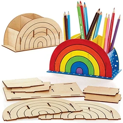Imagen de Baker Ross FC775 Estuche de Madera Multicolor Juego 2, Manualidades para niños