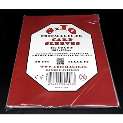 Imagen de docsmagic.de 100 8&quot; x 10&quot; Card Sleeves 207 258 mm Photo Postcard Fundas