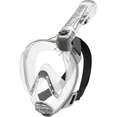 Imagen de Cressi Duke Dry Full Face Mask Mascara de Buceo Snorkel Seca Cara Completa, Unisex Adulto, Transparent, M/L