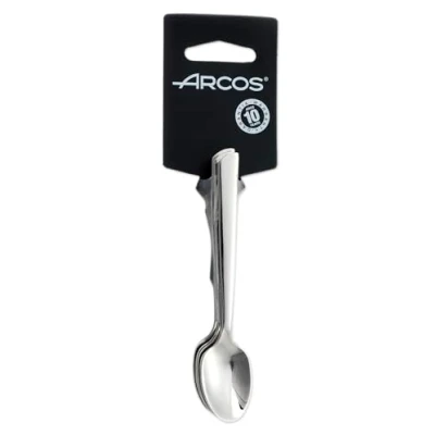 Imagen de Arcos Serie Toscana Juego de Cucharas Moka (6 cucharas) Monoblock una pieza en Acero Inoxidable 18/10 y 115 mm Color Plata