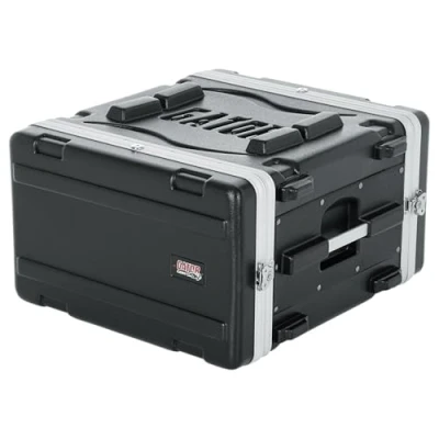 Imagen de Gator Moldeado PE 6U Case rack Profundo 19.25 pulgadas con Rails delanteras / traseras y bloqueo