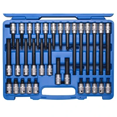 Imagen de SW Stahl 04423L Juego de tubos 32 Torx interior Acero cromo vanadio 1/2 cuadrado