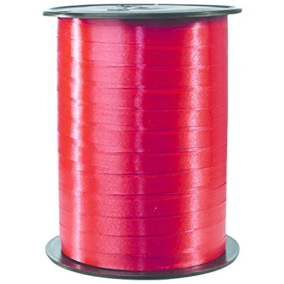Imagen de Clairefontaine, 601706C, Un carrete de cinta, Smooth Bolduc, 500mx0.7 cm, Cinta decorativa, para regalo, manualidades,…, Rojo