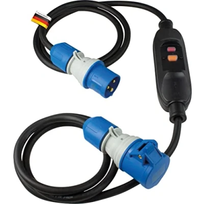 Imagen de as Schwabe TechnikProdukte Cable de extensión CEE con interruptor intermedio protección personal PRCD 3 m 230 V / 16 A polos