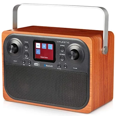 Imagen de Majestic RT 197 Dab Radio Dab/Dab+/FM, Bluetooth, Pantalla LC, Entrada AUX IN, Salida de Auriculares, Alarma 2 alarmas 3 Tonos