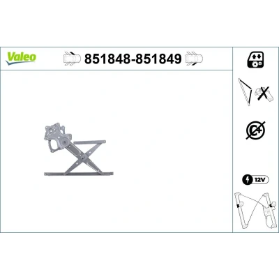 Imagen de Valeo Elevalunas Delante, izquierda eléctrico sin electromotor 851848