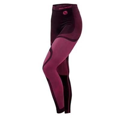Imagen de Sesto Senso® Pantalón Térmico Mujer Ropa Interior Térmica Funcional Calzoncillos Largos Leggins Termo Activo (M, Rosa)