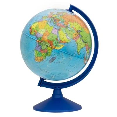 Imagen de Exerz 30cm Globo Terráqueo Mapa en Inglés Diámetro