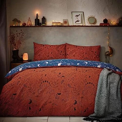 Imagen de furn. Witchy Vibes Juego de Funda nórdica Individual, Color Naranja