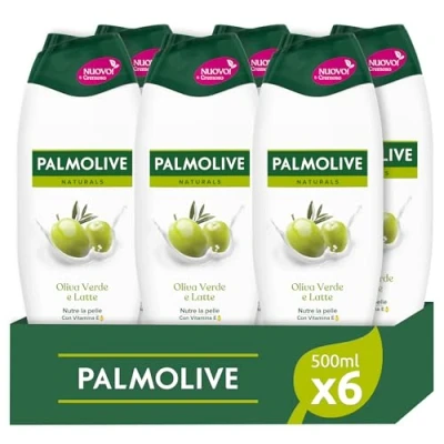Imagen de Palmolive Gel de ducha Oliva, 6 x 500 ml