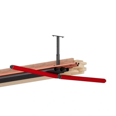 Imagen de QLS Estantería colgante para techo, soporte de escalera kayak, tabla surf, almacenamiento herramientas, 2 unidades