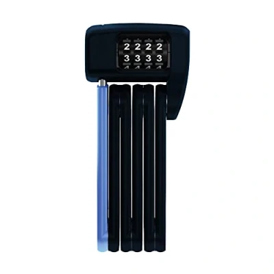 Imagen de ABUS Bordo Lite 6055C Cerradura plegable con código de combinación extra ligera acero especial nivel seguridad 7 60 cm negro/azul