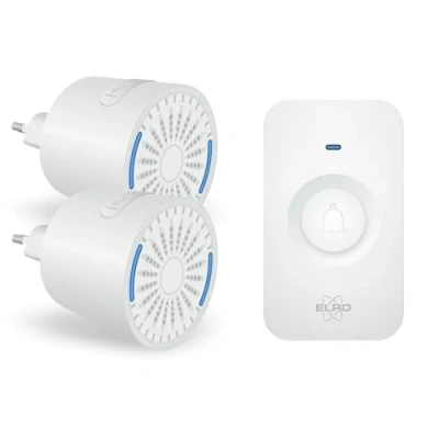 Imagen de ELRO DB2000 Doorbell Set, White, 2 Ontvangers