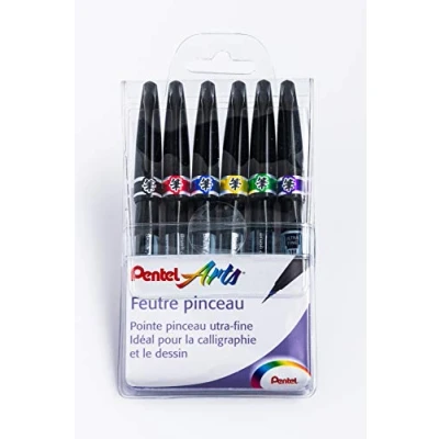 Imagen de Pentel Divertidos rotuladores SE15C, punta suave, extrafinos, 6
